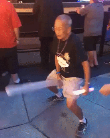 Funny Matured Guy Acting Like A Child GIF