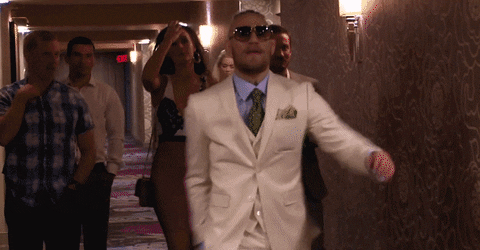 Funny Mcgregor Walk At Hotel Lobby GIF