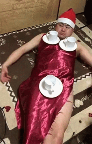Funny Merry Christmas Japanese Trick GIF