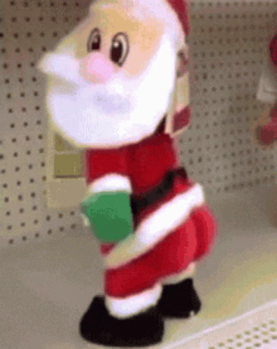 Funny Merry Christmas Cartoon Santa Twerking GIF