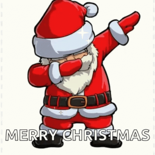 Funny Merry Christmas Santa Dabbing GIF