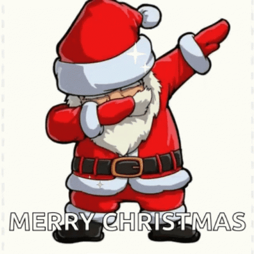 Funny Merry Christmas Santa Dabbing GIF