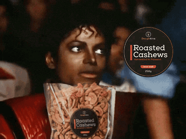 Funny Michael Jackson Popcorn Cashew GIF