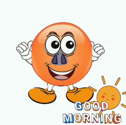 Funny Morning Jolly Emoji GIF