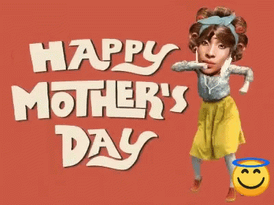 Funny Mother's Day Dancing Caricature GIF