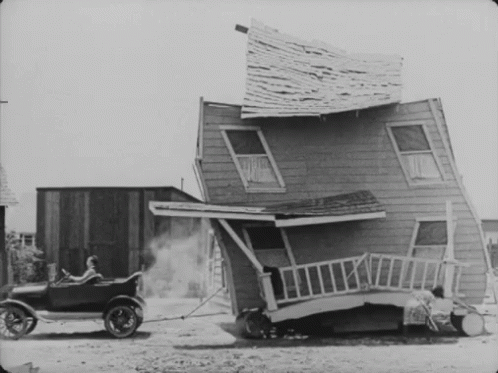 Funny Moving House GIF