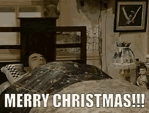 Funny Mr. Bean Merry Christmas GIF