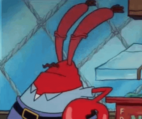 Funny Mr Krabs Money Eyes GIF