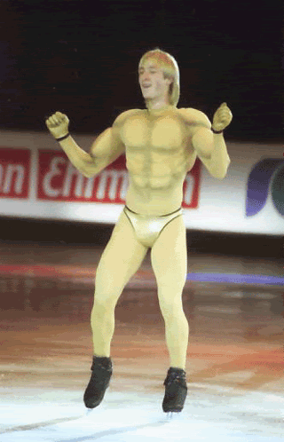 Funny Muscular Man Dancing Ice Ice Baby GIF