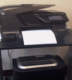 Funny Office Photocopy Paper Grinder GIF