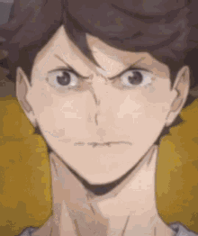 Funny Oikawa Crying Cat Face Transition Animation GIF