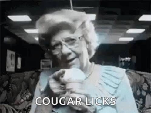 Funny Old Cougars Ice Cream Sensual Ad GIF