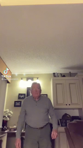 Funny Old Man Doing Griddy Dance GIF