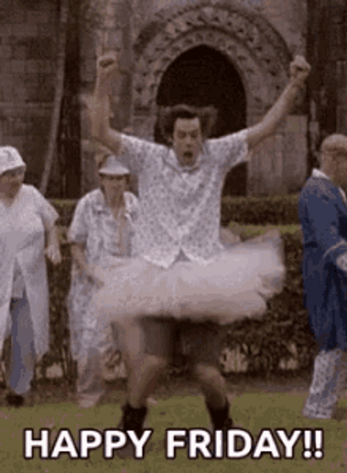 Funny Old Man Happy Friday Dance GIF