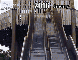 Funny Playground Slide Fail GIF