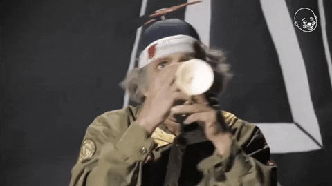 Funny Playing Bugle Donald Trump Parody GIF