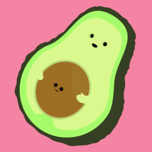 Funny Pregnant Avocado Belly Rub GIF