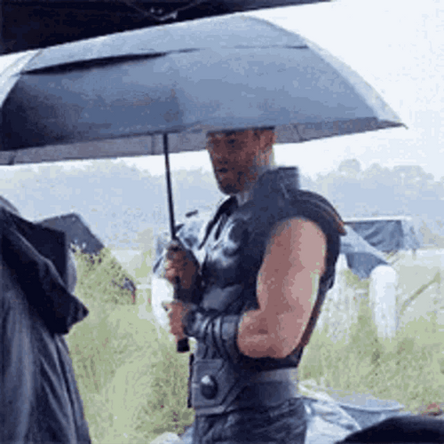 Funny Rain Dancing Thor Fictional Character GIF