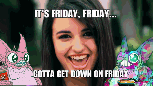 Funny Rebecca Black Friday Internet Meme GIF