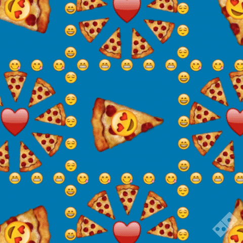 Funny Rolling Pizza Emoji GIF