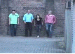 Funny Running Whole Family Fail GIF