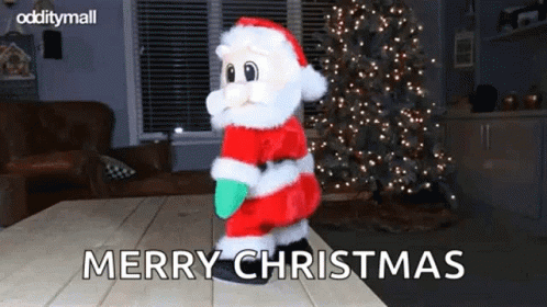 Funny Santa Twerking Merry Christmas GIF