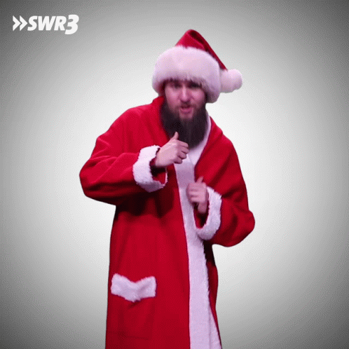 Funny Awkward Santa Jiving GIF