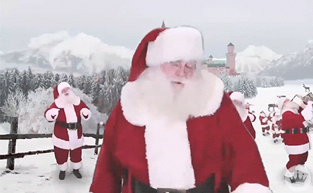 Funny Santa Shimmy Dance Move GIF