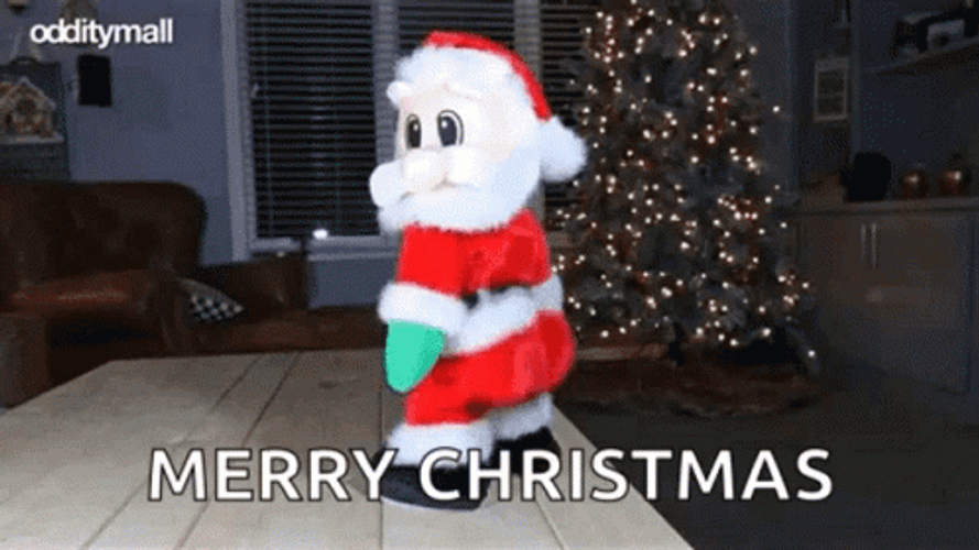 Funny Santa Twerking Merry Christmas GIF