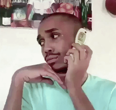 Funny Sassy Man Hang Up Flip Phone Meme GIF