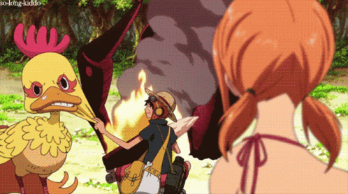 Funny Scene Nami One Piece GIF
