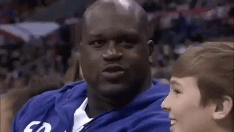 Funny Shaquille O'neal Basketball Chewing GIF