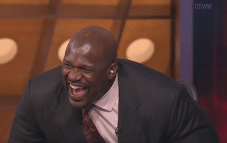 Funny Shaquille O'neal Laugh GIF