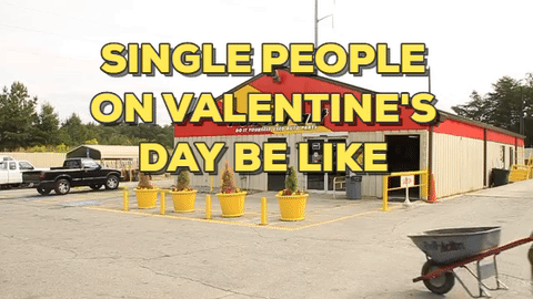 Funny Single People On Valentines Day Be Like GIF