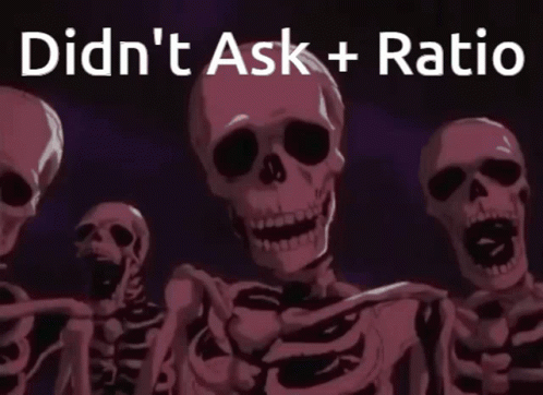 Funny Skeleton Did Not Ask GIF