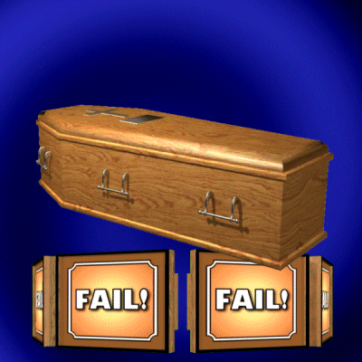 Funny Skeleton Getting Up Coffin Fail GIF