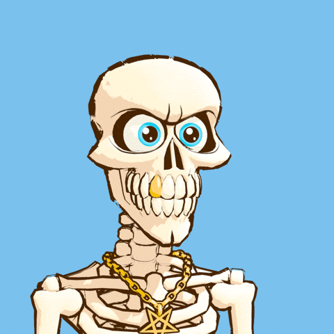Funny Skeleton Idea Coming GIF