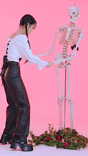 Funny Skeleton Seoyeon Dancing GIF
