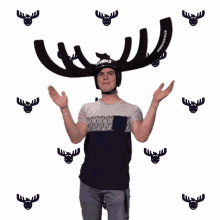 Funny Slow Clap Deer Head GIF