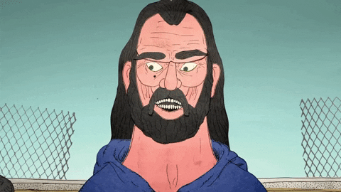 Funny Smile Awkward Cartoon GIF
