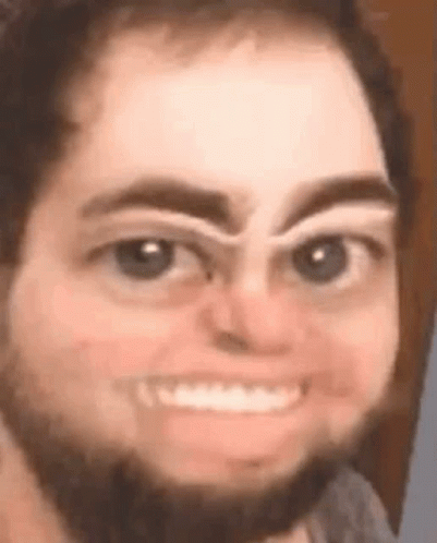 Funny Snapchat Filter Eye Brow Raise GIF