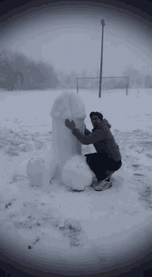 Funny Snow GIF