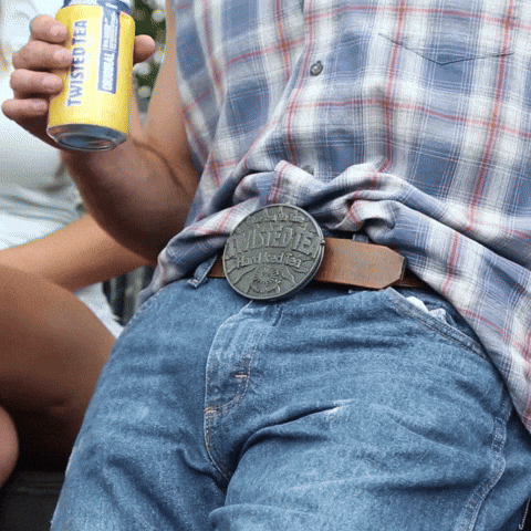 Funny Soda Can Holder Belt GIF