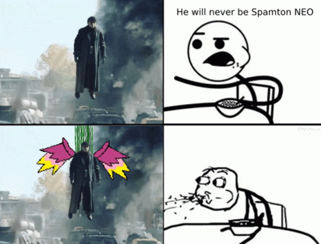 Funny Spamton Neo Matrix Meme GIF