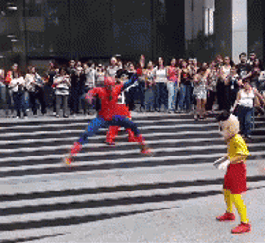 Funny Spiderman Silly Dance GIF