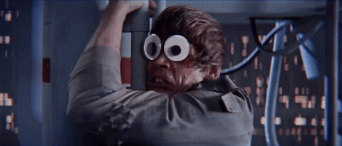 Funny Star Wars Eyes Nooo GIF