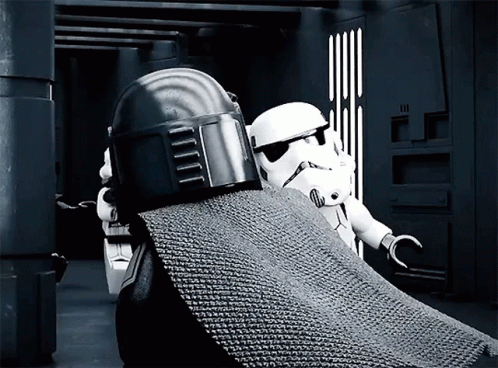 Funny Star Wars Lego Mandalorian GIF