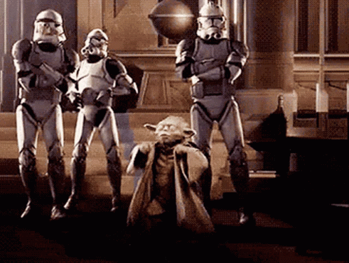 Funny Star Wars Master Yoda Dancing GIF