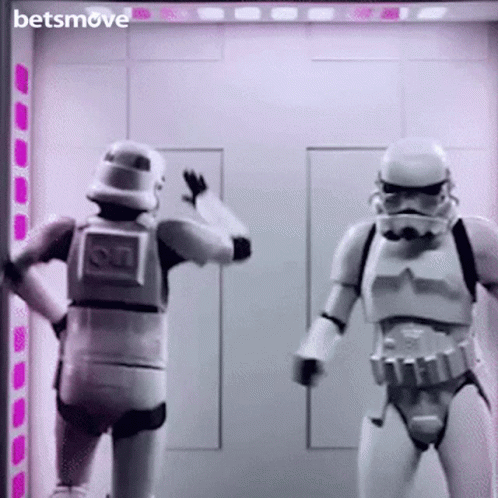 Funny Star Wars Star Trooper Dance Moves GIF