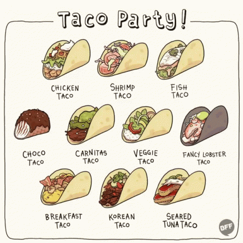 Funny Taco Tuesday Party Night GIF